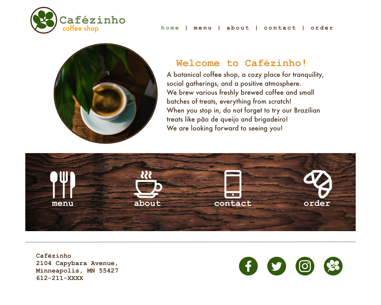 desktop display cafezinho