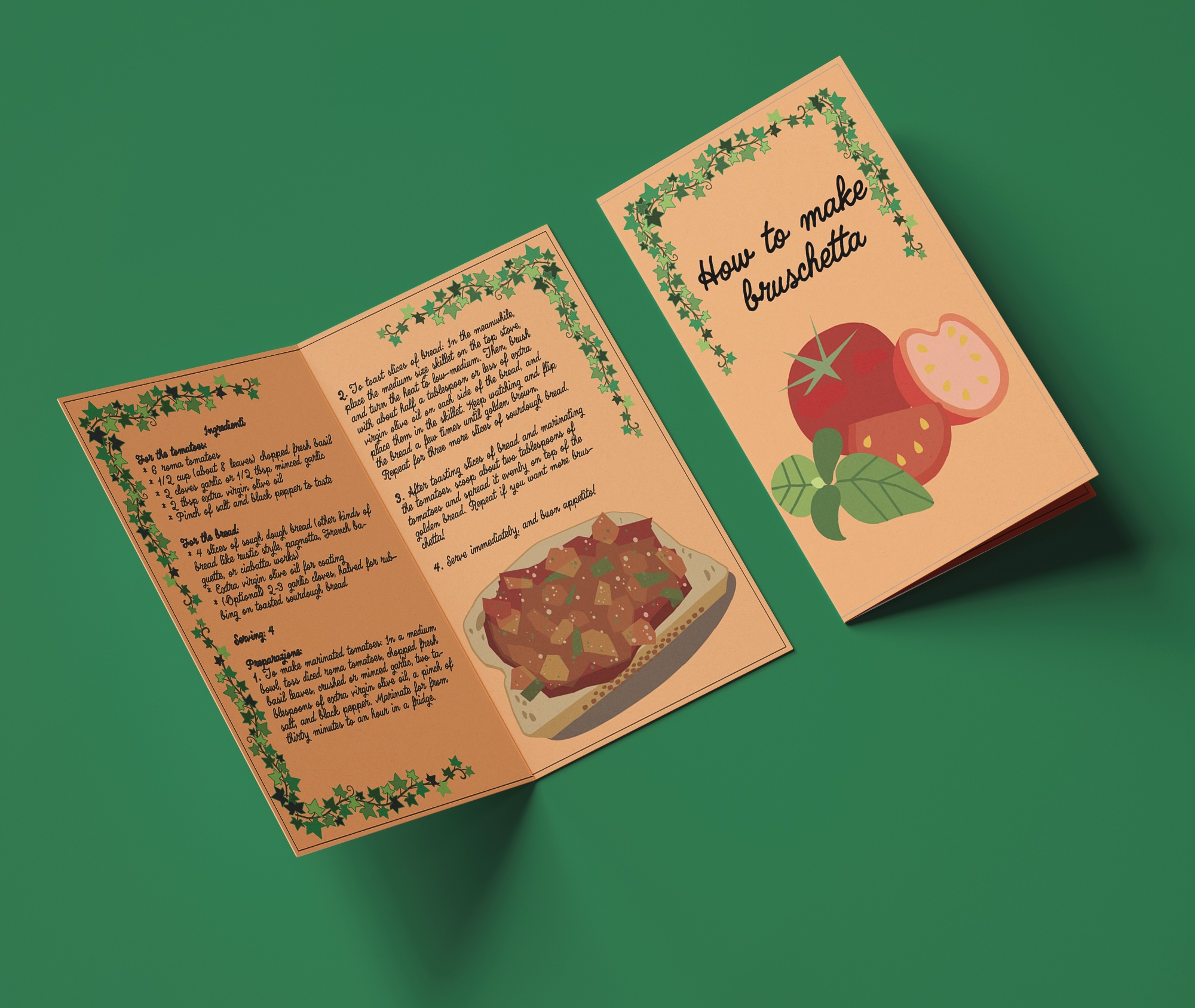 brochure bruschetta