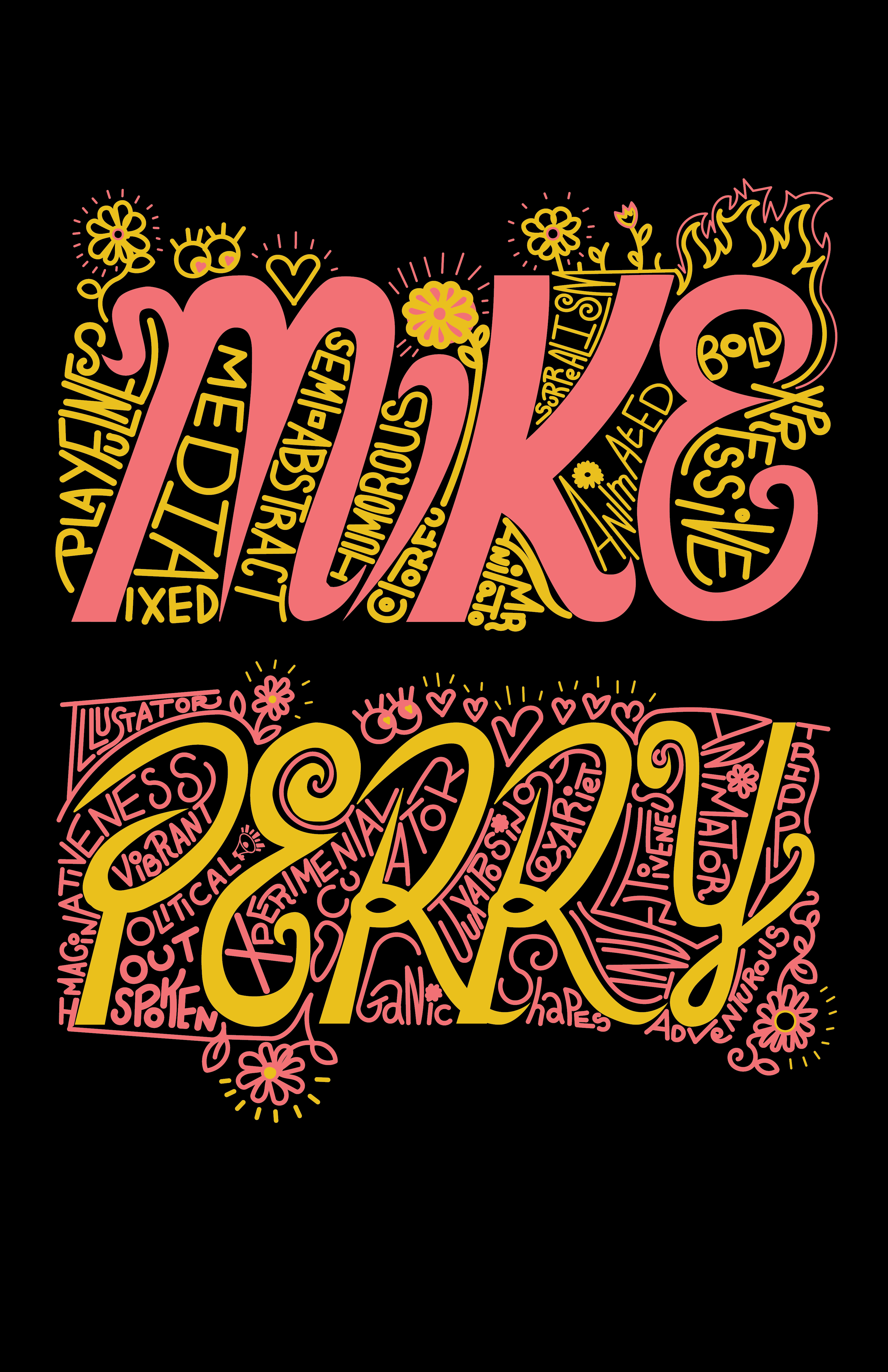 mike perry expressive poster
